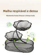 Fruteira de Metal Elegante e Multifuncional