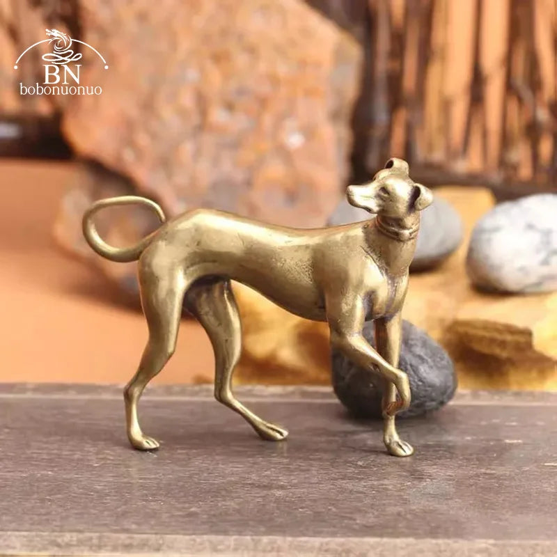 Miniatura Cachorro Decorativo em Cobre