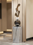 Escultura Geométrica de Luxo para Decoração Moderna