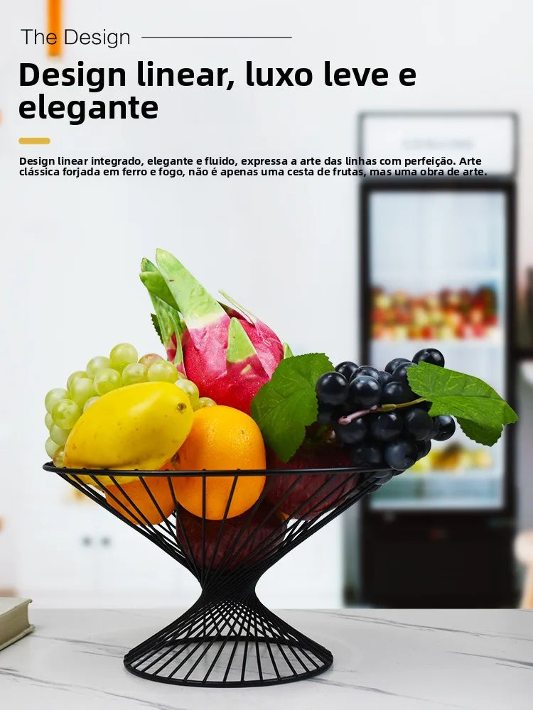Fruteira Luxuosa e Criativa para Sala de Estar