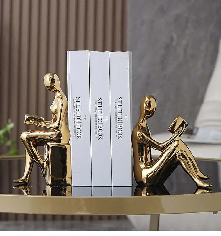 Aparador de Livros Meninas em Cerâmica