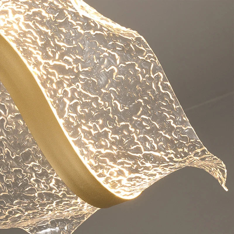 Lustre LED Ondulado Moderno