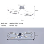 Luminária de Teto LED Regulável com Controle Remoto