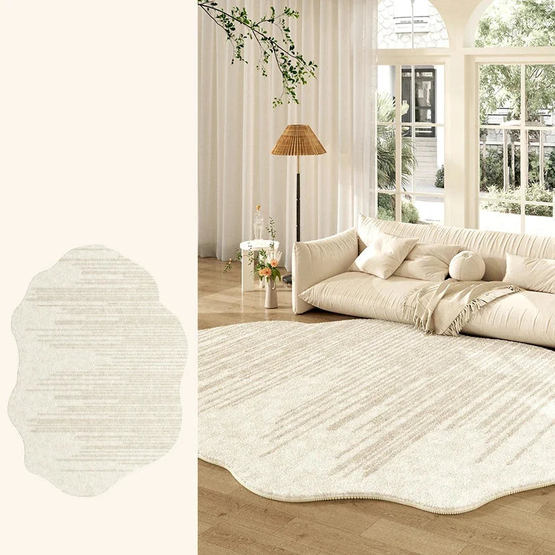 Tapete Creme Francês Irregular para Sala