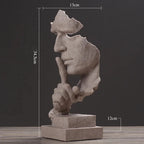 Escultura Silêncio em Resina