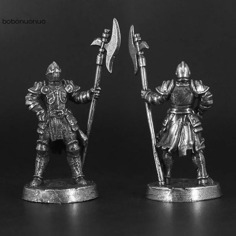 Miniatura Cavaleiro Medieval em Cobre