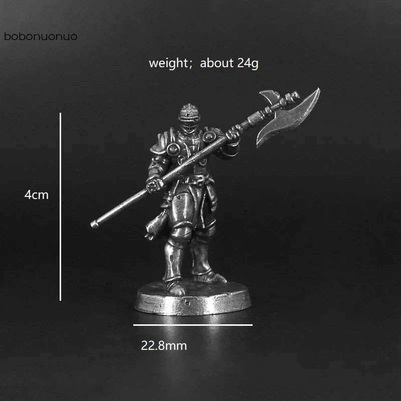 Miniatura Cavaleiro Medieval em Cobre