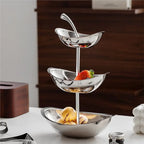 Fruteira Oval Elegante de Aço Inoxidável Aihem