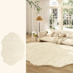 Tapete Creme Francês Irregular para Sala