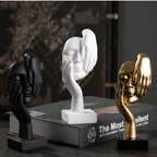 Estátua Abstrata de Resina para Decoração Elegante