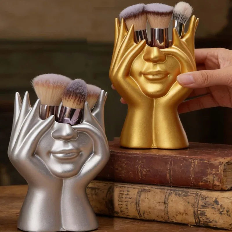 Suporte Artístico para Pincéis de Maquiagem