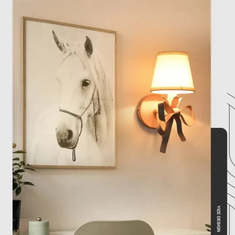 Luminária de Parede Bowknot Luxo Moderno