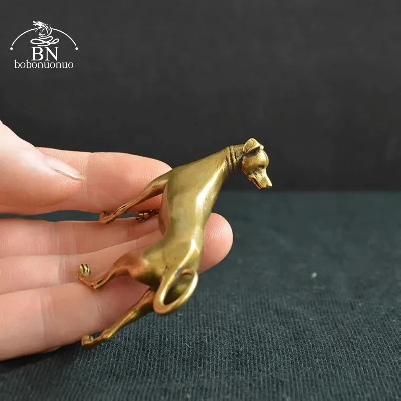 Miniatura Cachorro Decorativo em Cobre