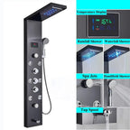 Painel de Chuveiro LED com Massagem e Display Digital