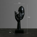 Estátua Abstrata de Resina para Decoração Elegante