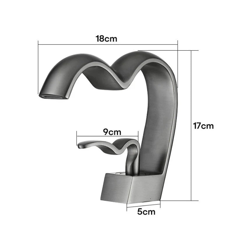 Torneira Cascata Contemporânea para Banheiro