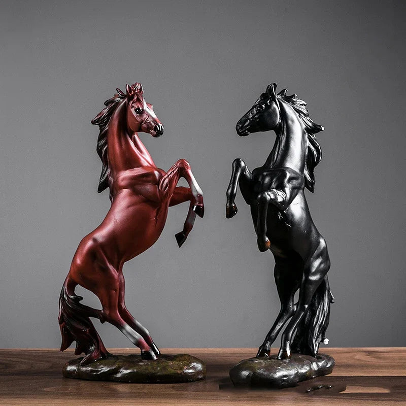 Escultura de Cavalo em Resina