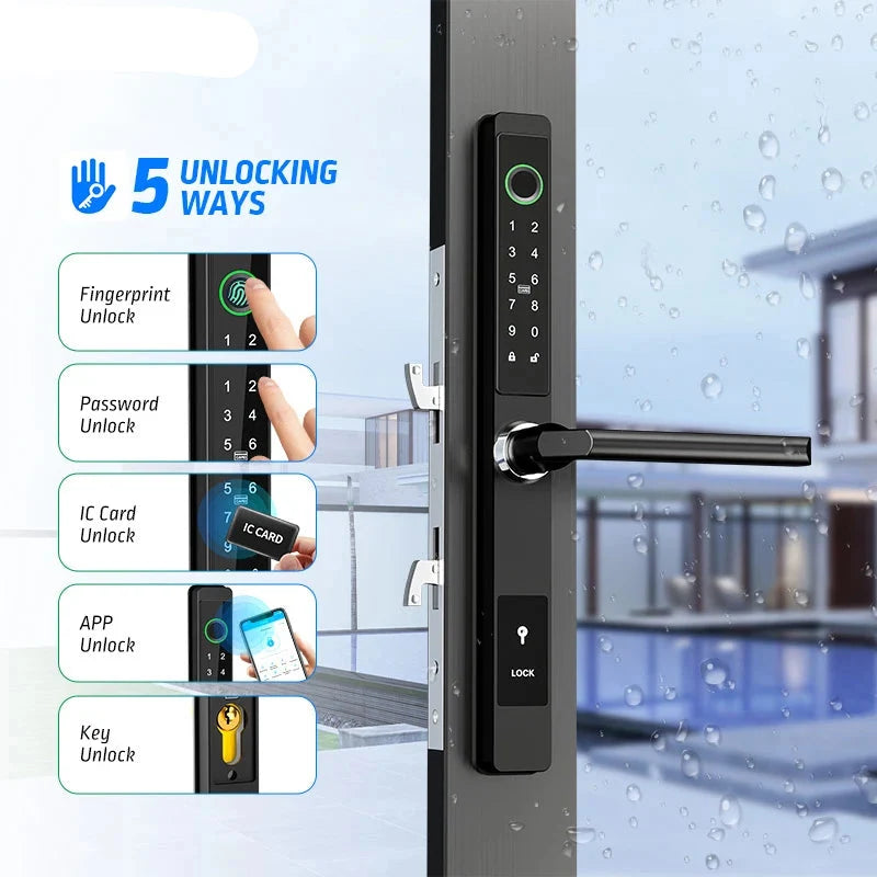 Fechadura Biométrica TTLock para Portas de Vidro