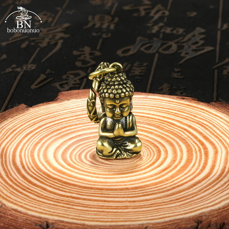 Miniatura Pequeno Buda em Cobre