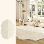 Tapete Creme Francês Irregular para Sala