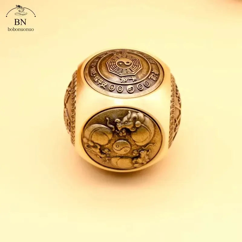 Spinner Cubo de Seis Faces em Cobre
