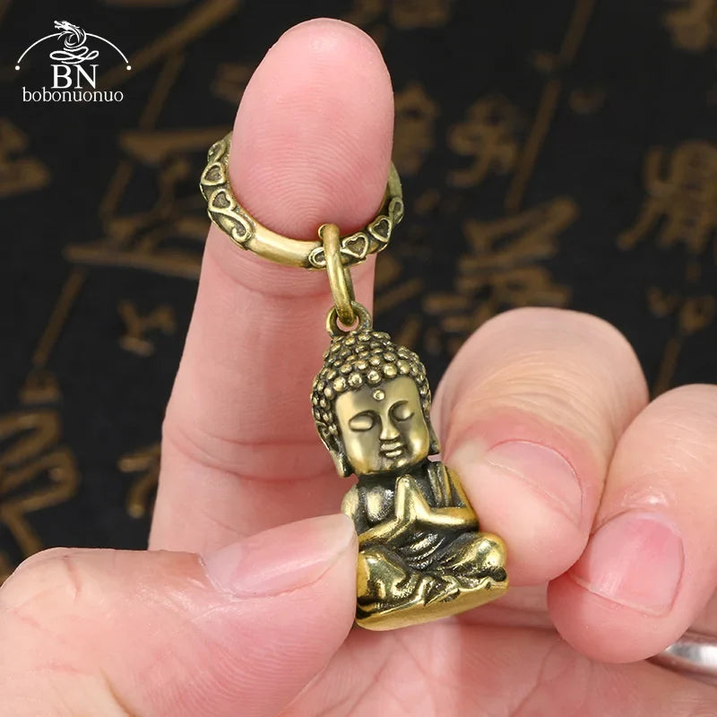 Miniatura Pequeno Buda em Cobre