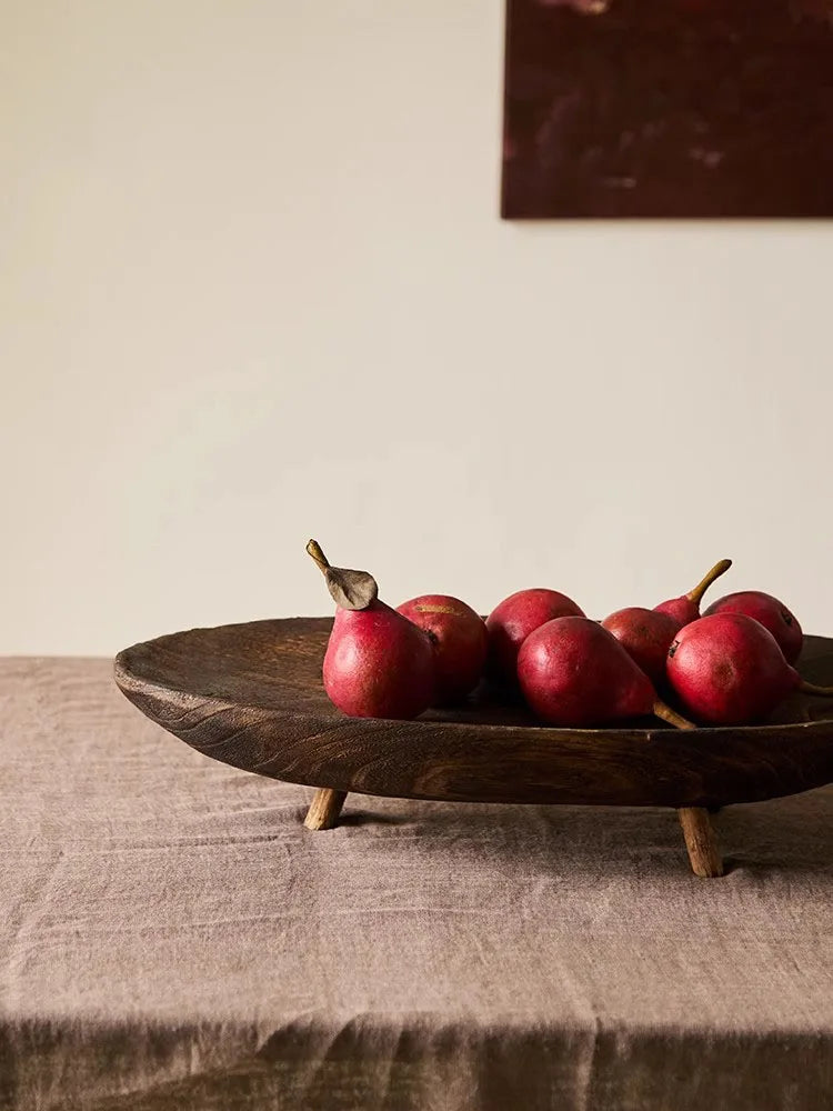 Fruteira Decorativa de Madeira Estilo Retrô