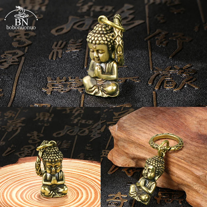 Miniatura Pequeno Buda em Cobre