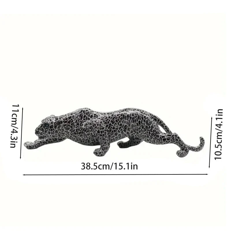 Escultura Leopardo em Resina