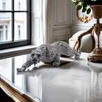 Escultura Leopardo em Resina