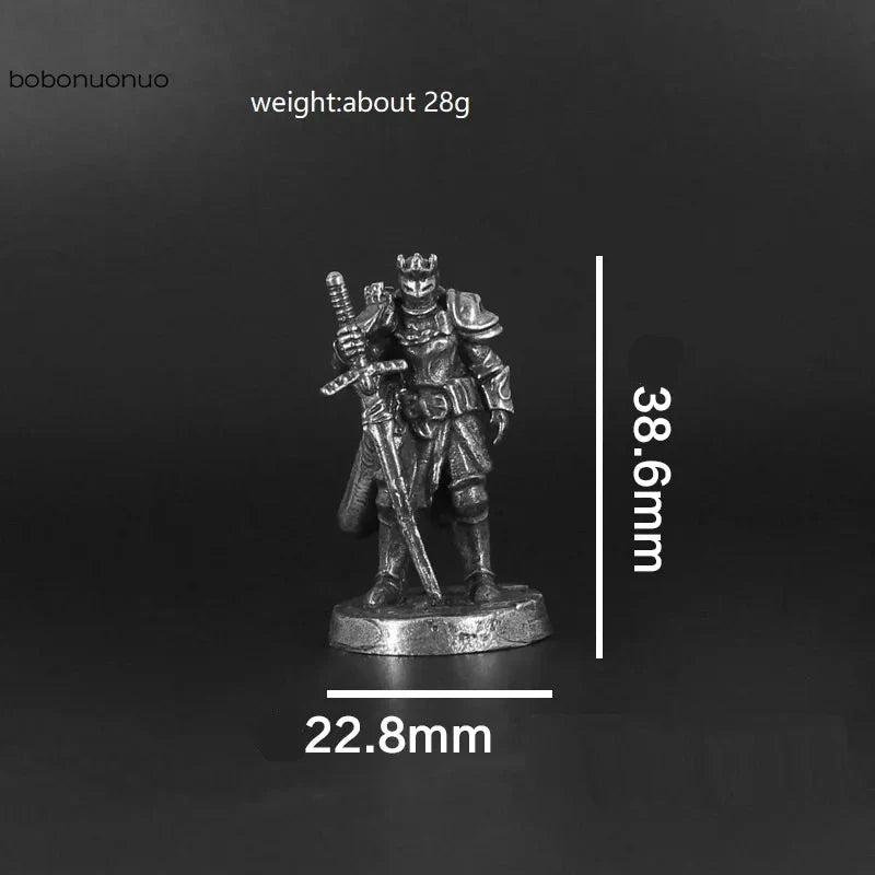 Miniatura Cavaleiro Medieval em Cobre
