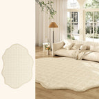 Tapete Creme Francês Irregular para Sala