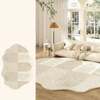Tapete Creme Francês Irregular para Sala
