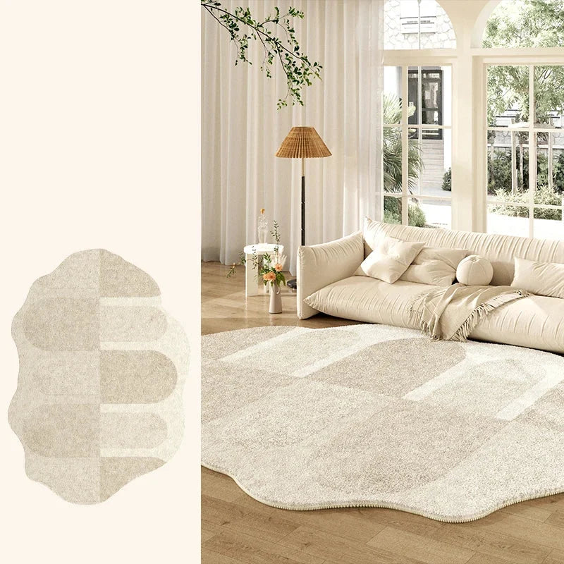 Tapete Creme Francês Irregular para Sala