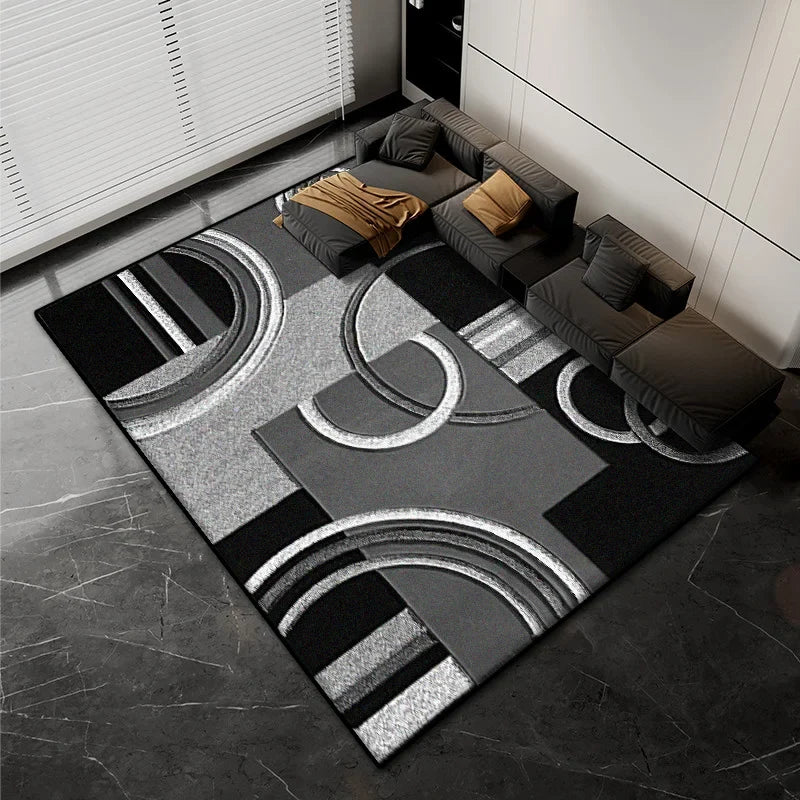 Tapete Luxo Abstrato Antiderrapante