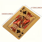 Cartas de Jogo com Folha de Ouro