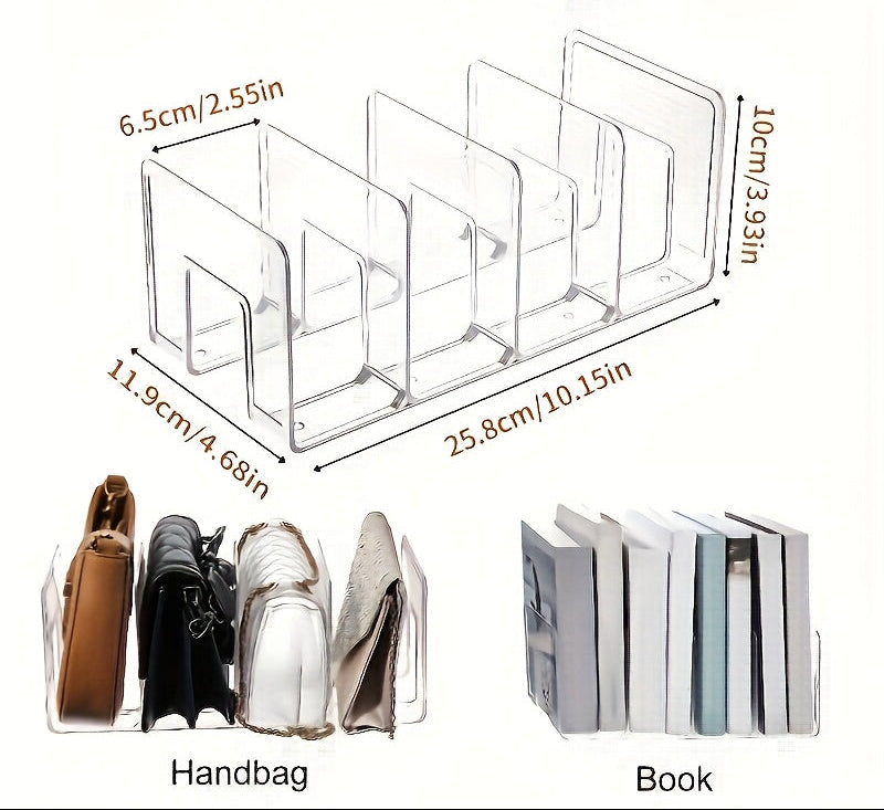 Organizador Vertical Compacto com Compartimentos Transparentes