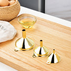 Conjunto de Funis de Aço Inoxidável Dourado