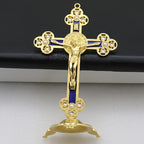 Crucifixo de Cristo em Metal Intricado