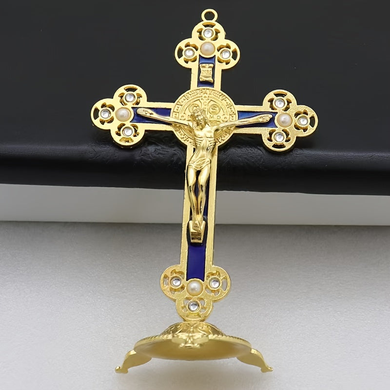 Crucifixo de Cristo em Metal Intricado