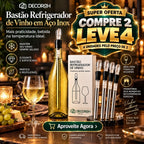 Bastão Refrigerador de Vinho em Aço Inox
