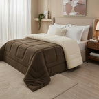 Conjunto Edredom Sherpa Queen