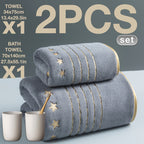 Toalhas Luxuosas com Detalhes Dourados