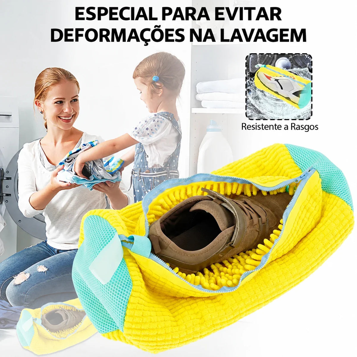 Bolsa Protetora para Lavar Tênis na Máquina