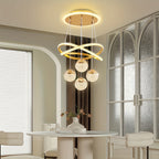 Luminária Pendente LED Elegante com Anel Luminoso