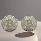 Moeda Bitcoin Colecionável com Estojo Protetor