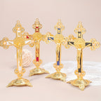 Crucifixo de Metal Nórdico para Decoração de Casa