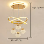Luminária Pendente LED Elegante com Anel Luminoso