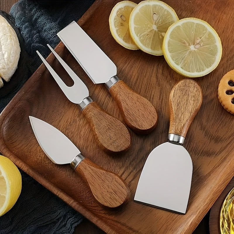 Conjunto de Talheres de Queijo Acácia Premium
