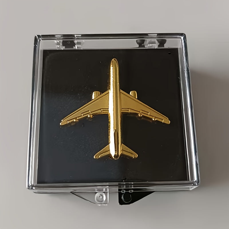 Broche Avião Vintage em Metal